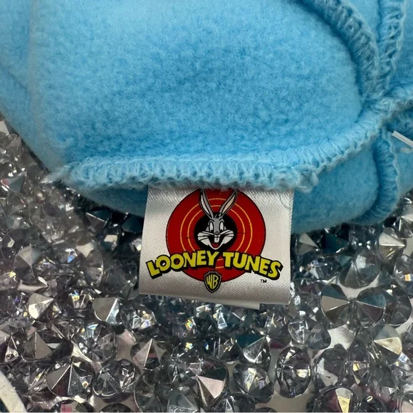 Tweety bird hat 2001 toque Pom Pom  Blue Pink Tweety Knit Pom-Pom vintage Beanie - Picture 7 of 9